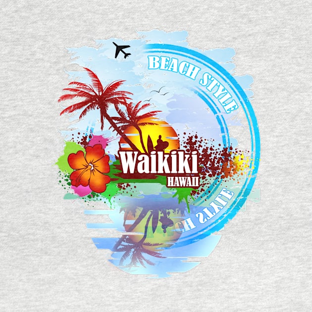 Waikiki Hawaii by dejava